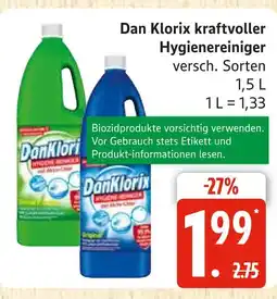 Marktkauf Dan klorix kraftvoller hygienereiniger Angebot