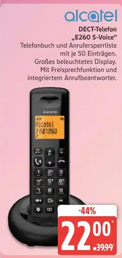 Marktkauf Alcatel dect-telefon „e260 s-voice“ Angebot
