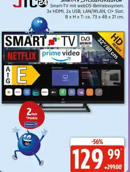 Marktkauf Jtc smart-tv jtc32hs9922flw Angebot