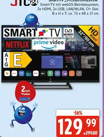 Marktkauf Jtc smart-tv jtc32hs9922flw Angebot