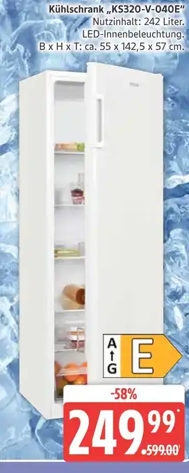 Marktkauf Kühlschrank ks320-v-040e Angebot