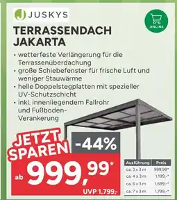 Marktkauf Juskys terrassendach jakarta Angebot