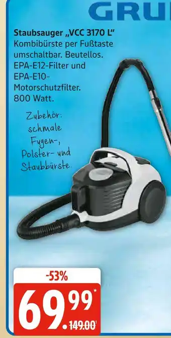 Marktkauf Grundig staubsauger vcc 3170 l Angebot