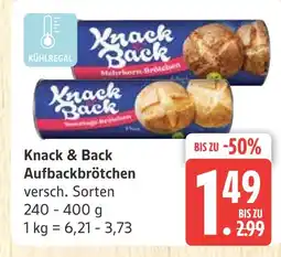 Marktkauf Knack & back aufbackbrötchen Angebot