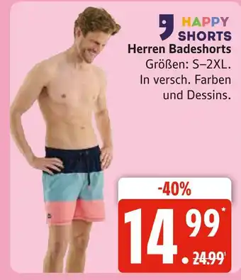 Marktkauf Happy shorts herren badeshorts Angebot
