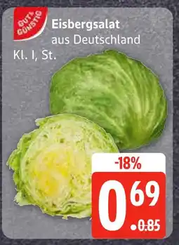 Edeka Gutes gewissen eisbergsalat Angebot