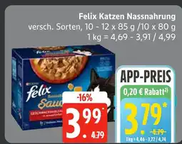 Edeka Felix katzen nassnahrung Angebot
