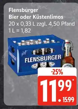 Edeka Flensburger bier oder küstenlimos Angebot