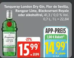 Edeka Tanqueray london dry gin Angebot