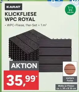 Marktkauf Karat klickfliese wpc royal Angebot