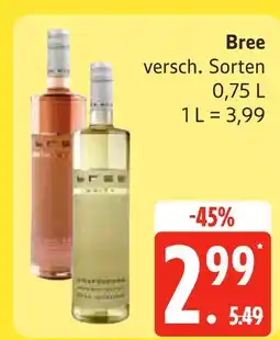 Edeka Bree versch. sorten Angebot