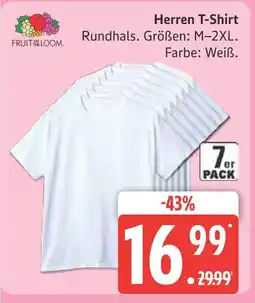 Marktkauf Fruit of the loom herren t-shirt Angebot