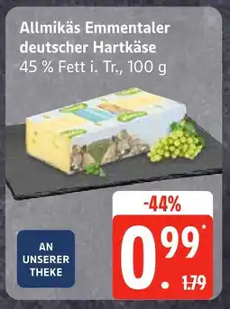 Edeka Allmikäs emmentaler deutscher hartkäse Angebot
