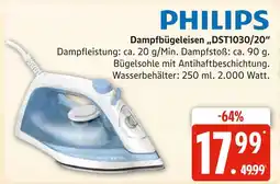 Marktkauf Philips dampfbügeleisen dst1030/20 Angebot