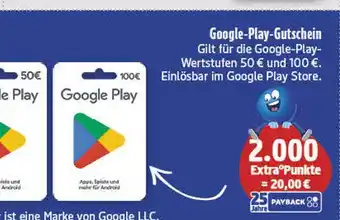 diska Google play gutschein 50€ Angebot