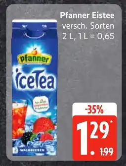 Edeka Pfanner eistee Angebot