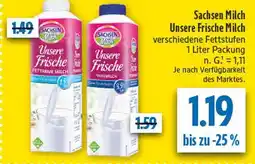 diska Sachsen milch unsere frische fettarme milch Angebot