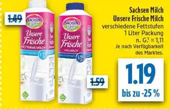 diska Sachsen milch unsere frische fettarme milch Angebot