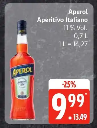 Edeka Aperol aperitivo italiano Angebot