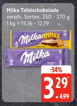 Edeka Milka tafelschokolade Angebot
