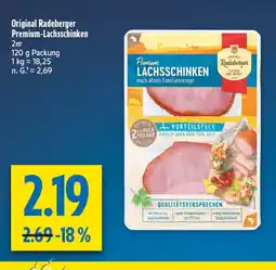 diska Radeberger premium-lachsschinken Angebot