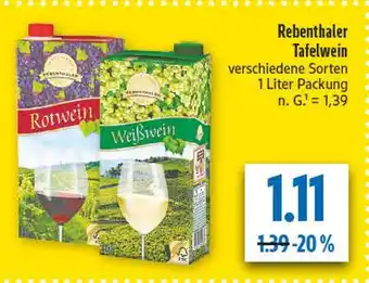 diska Rebenthaler tafelwein rotwein Angebot