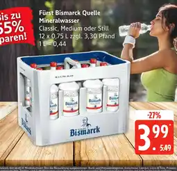 Edeka Fürst bismarck quelle mineralwasser Angebot