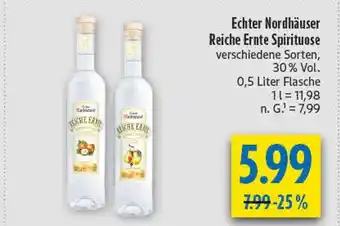 diska Echter nordhäuser reiche ernte spirituose Angebot