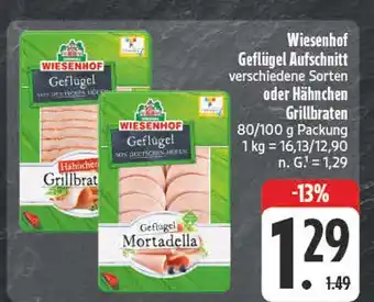 Edeka Wiesenhof geflügel aufschnitt Angebot