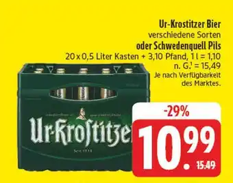 Edeka Ur-krostitzer bier Angebot