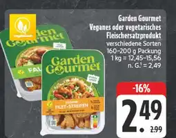 Edeka Garden gourmet veganes oder vegetarisches fleischersatzprodukt Angebot
