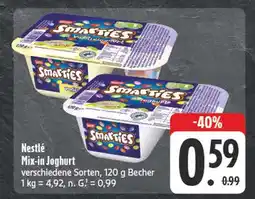 Edeka Nestlé mix-in joghurt Angebot