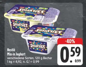 Edeka Nestlé mix-in joghurt Angebot