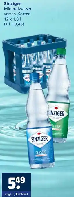 Getränkewelt Sinziger Mineralwasser Angebot