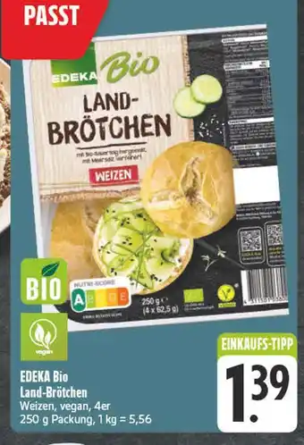 Edeka Edeka bio land-brötchen Angebot