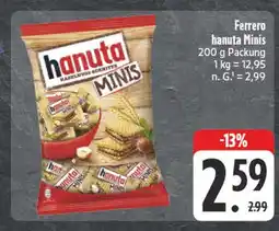 Edeka Ferrero hanuta minis Angebot