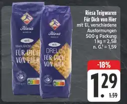 Edeka Riesa teigwaren für dich von hier Angebot