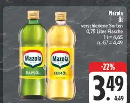 Edeka Mazola rapsöl Angebot