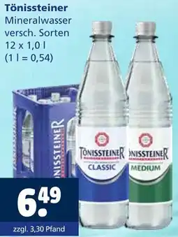 Getränkewelt Tönissteiner Mineralwasser Angebot