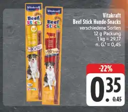 Edeka Vitakraft beef stick hunde-snacks Angebot