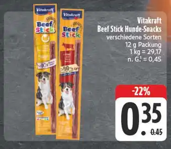 Edeka Vitakraft beef stick hunde-snacks Angebot