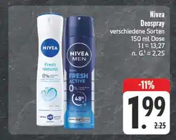 Edeka Nivea fresh natural Angebot
