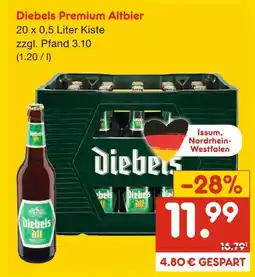 Netto Marken-Discount Diebels premium altbier Angebot
