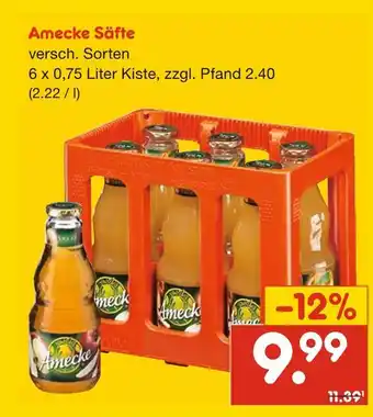 Netto Marken-Discount Amecke säfte Angebot
