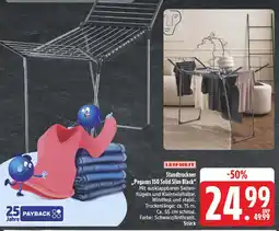 Edeka Leifheit standtrockner pegasus 150 solid slim black Angebot