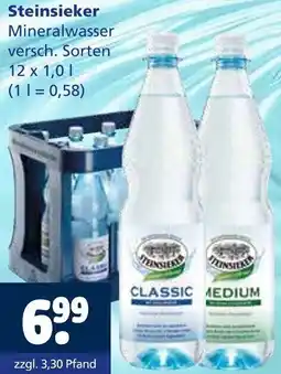 Getränkewelt Steinsieker Mineralwasser Angebot