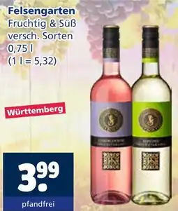 Getränkewelt Felsengarten Fruchtig & Süß Angebot