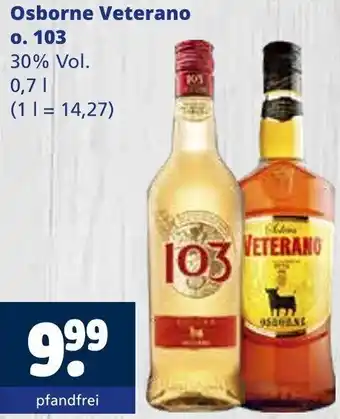 Getränkewelt Osborne Veterano o. 103 Angebot