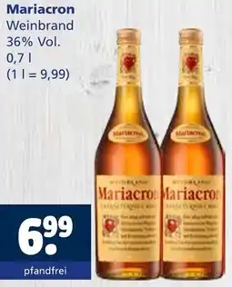 Getränkewelt Mariacron Weinbrand Angebot