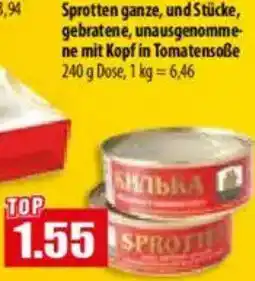 Mix Markt Sprotten ganze, und Stücke Angebot